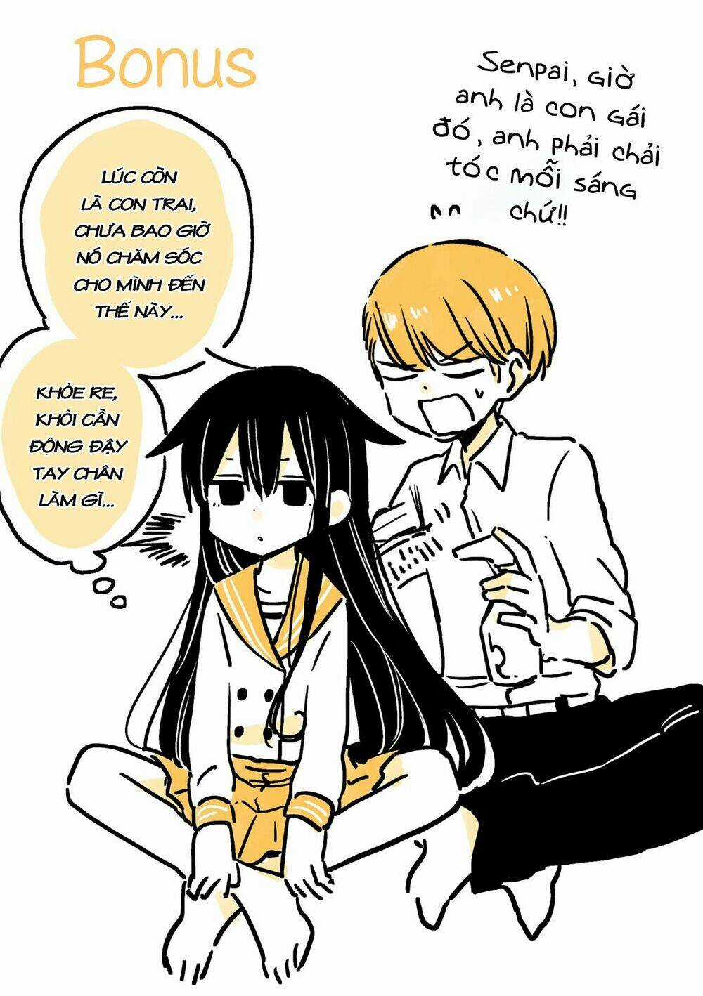 Mendokusagari Danshi Koukousei Ga Asa Okitara Onnanoko Ni Natteita Hanashi Chapter 4 trang 4