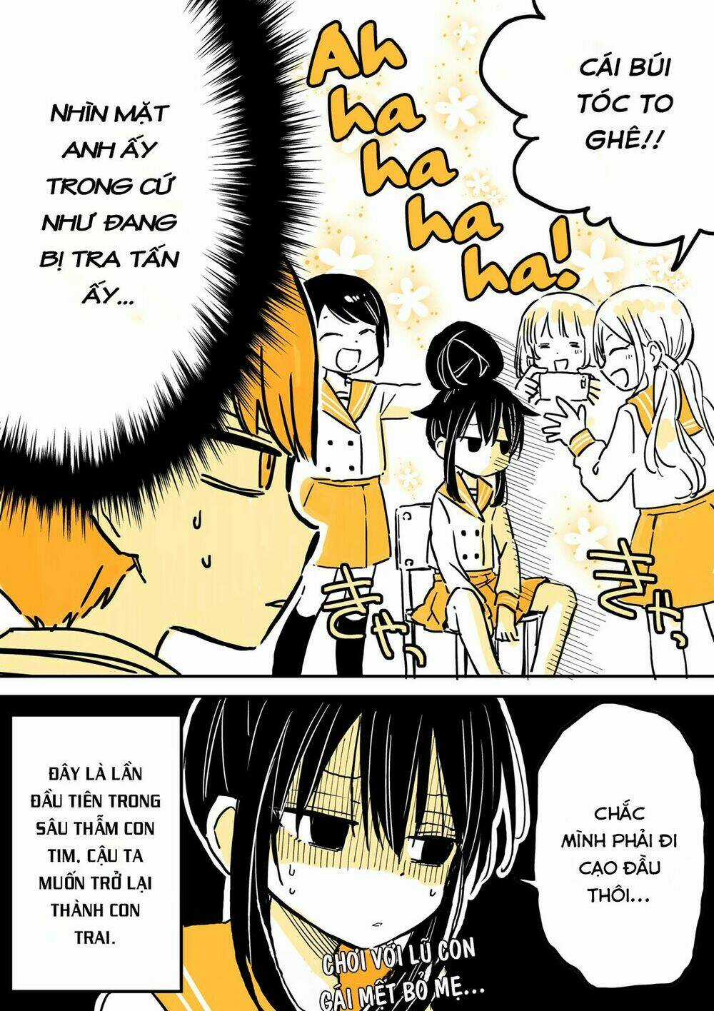 Mendokusagari Danshi Koukousei Ga Asa Okitara Onnanoko Ni Natteita Hanashi Chapter 5 trang 4