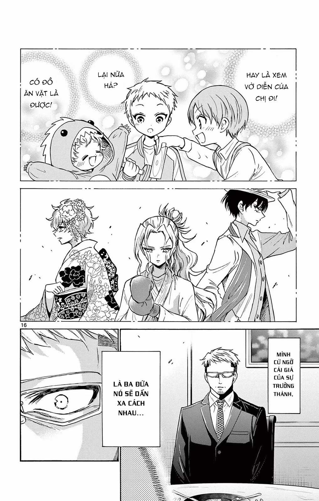 Mikadono Sanshimai wa Angai, Choroi Chapter 55 trang 16