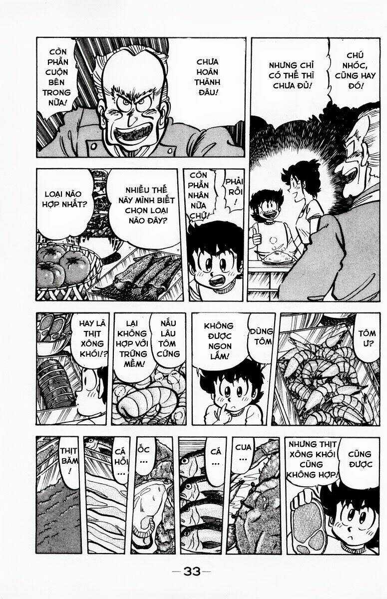 Mister Ajikko (Siêu Đầu Bếp Tí Hon) Chapter 55 trang 11