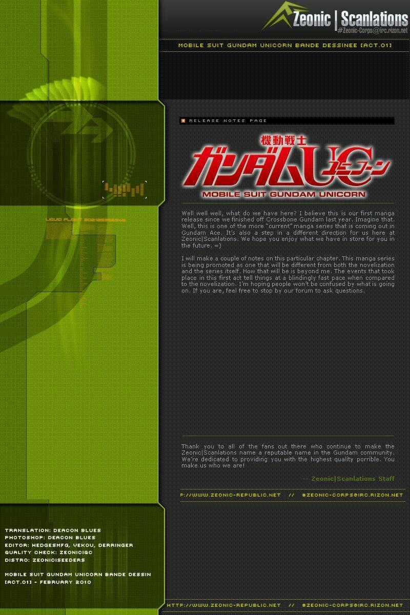Mobile Suit Gundam Unicorn: BANDE DESSINEE Chapter 1 trang 42