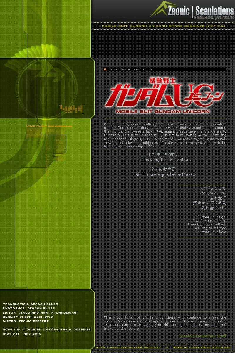 Mobile Suit Gundam Unicorn: BANDE DESSINEE Chapter 4 trang 37