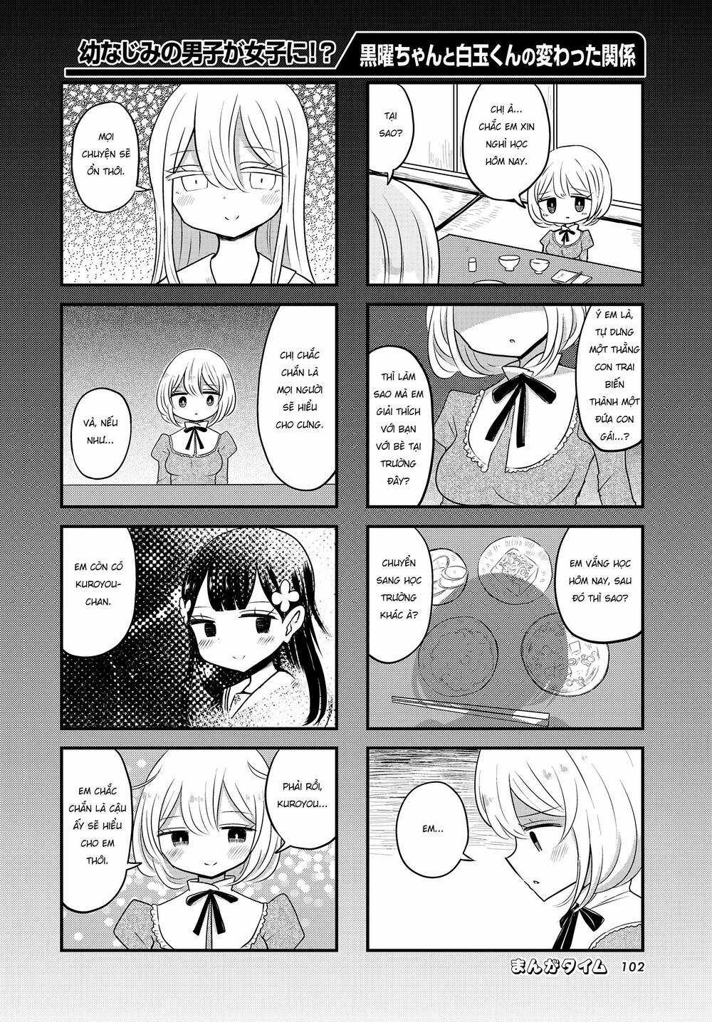 Mối Quan Hệ Kỳ Lạ Của Kuroyou-Chan Và Shirotama-Kun Chapter 2 trang 6