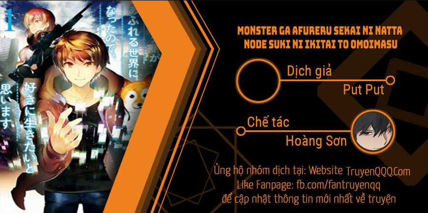 Monster Ga Afureru Sekai Ni Natta Node Suki Ni Ikitai To Omoimasu Chapter 18 trang 0