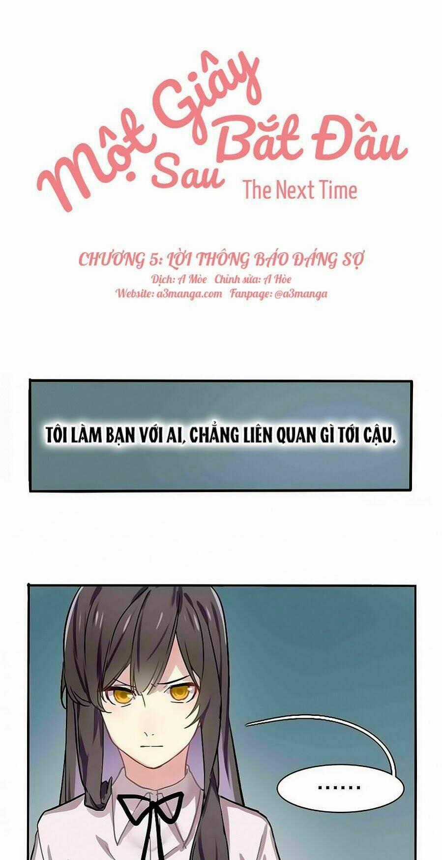 Một Giây Sau Bắt Đầu Chapter 5 trang 0