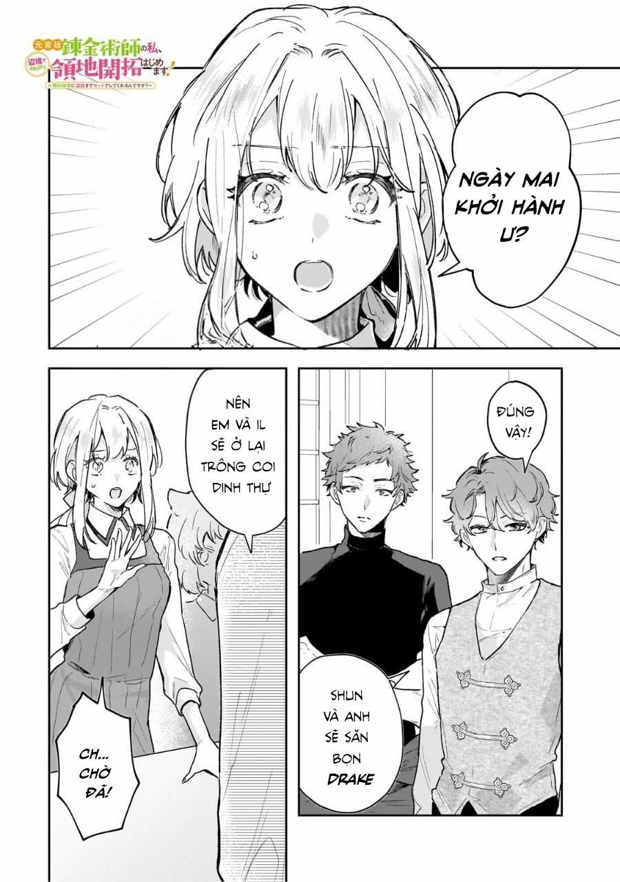 Moto Kyuutei Renkinjutsushi No Watashi, Henkyou De Nonbiri Ryouchi Kaitaku Hajimemasu! Chapter 10 trang 3