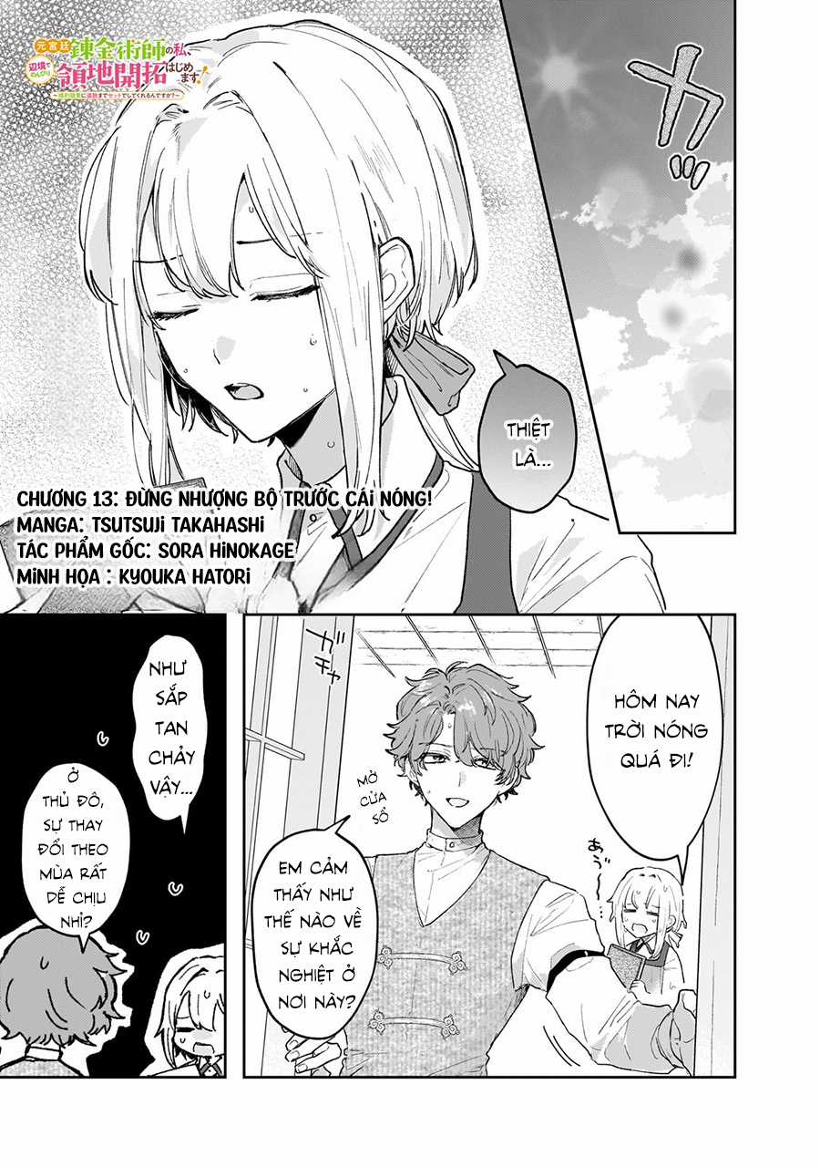 Moto Kyuutei Renkinjutsushi No Watashi, Henkyou De Nonbiri Ryouchi Kaitaku Hajimemasu! Chapter 13 trang 2