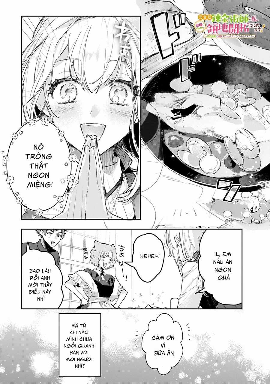 Moto Kyuutei Renkinjutsushi No Watashi, Henkyou De Nonbiri Ryouchi Kaitaku Hajimemasu! Chapter 4 trang 4
