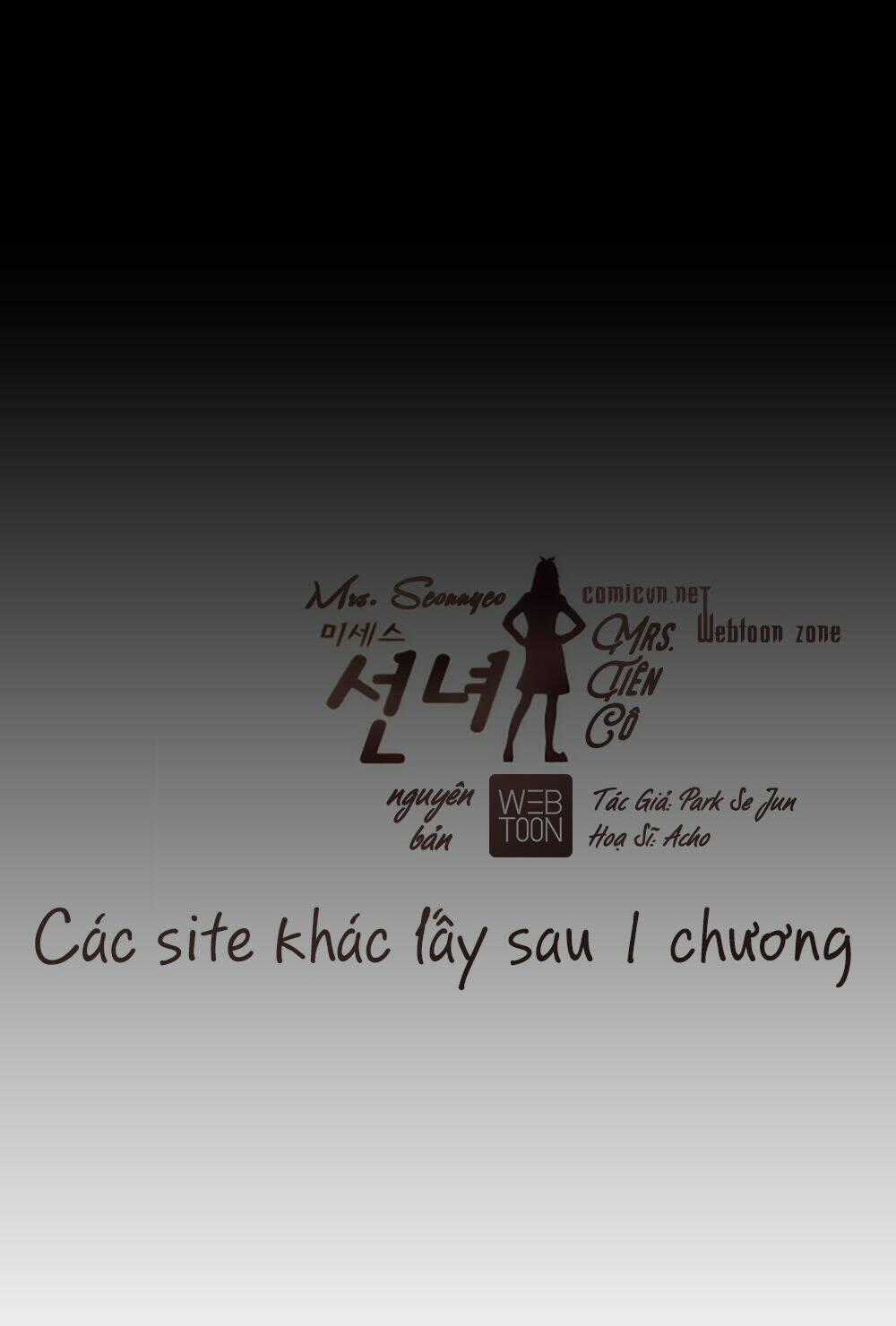 Mrs. Seonnyeo | Mrs. Tiên Cô Chapter 0 trang 5