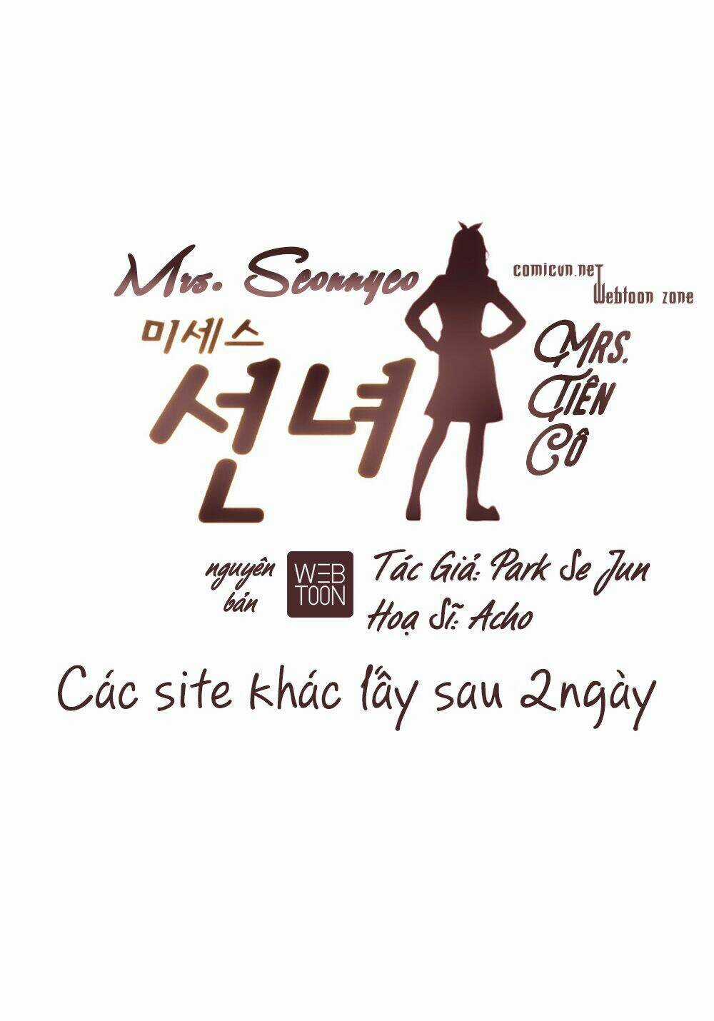 Mrs. Seonnyeo | Mrs. Tiên Cô Chapter 15 trang 7