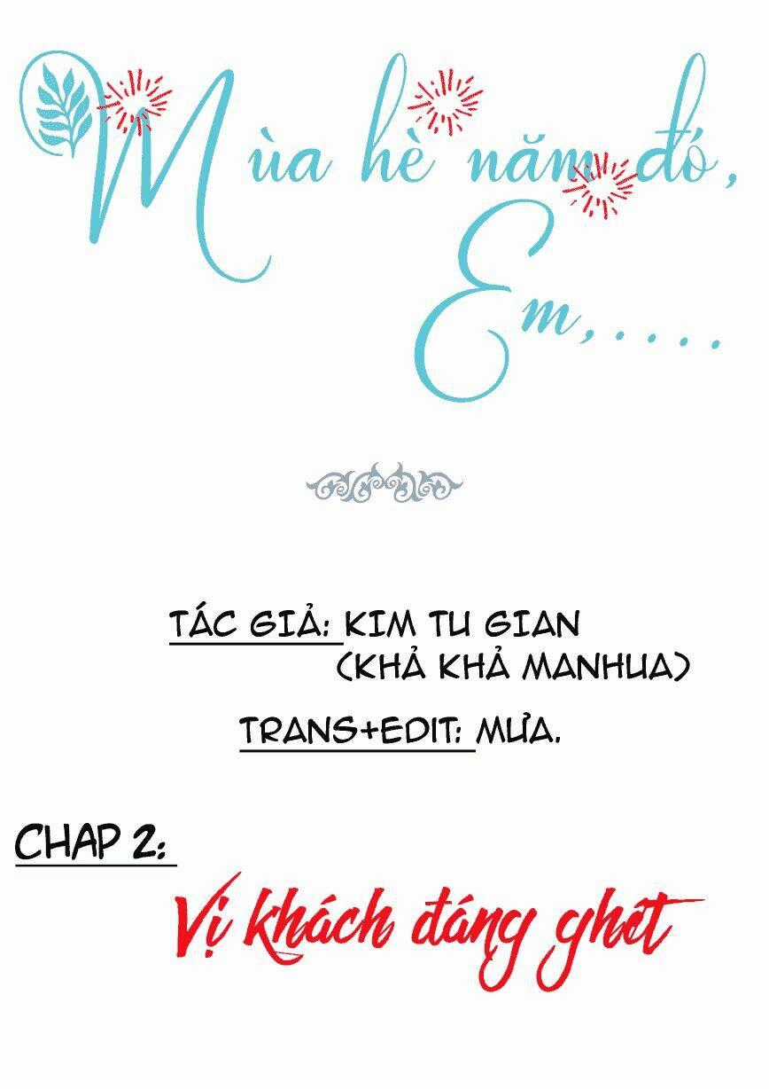Mùa hè năm đó, em Chapter 2 trang 0