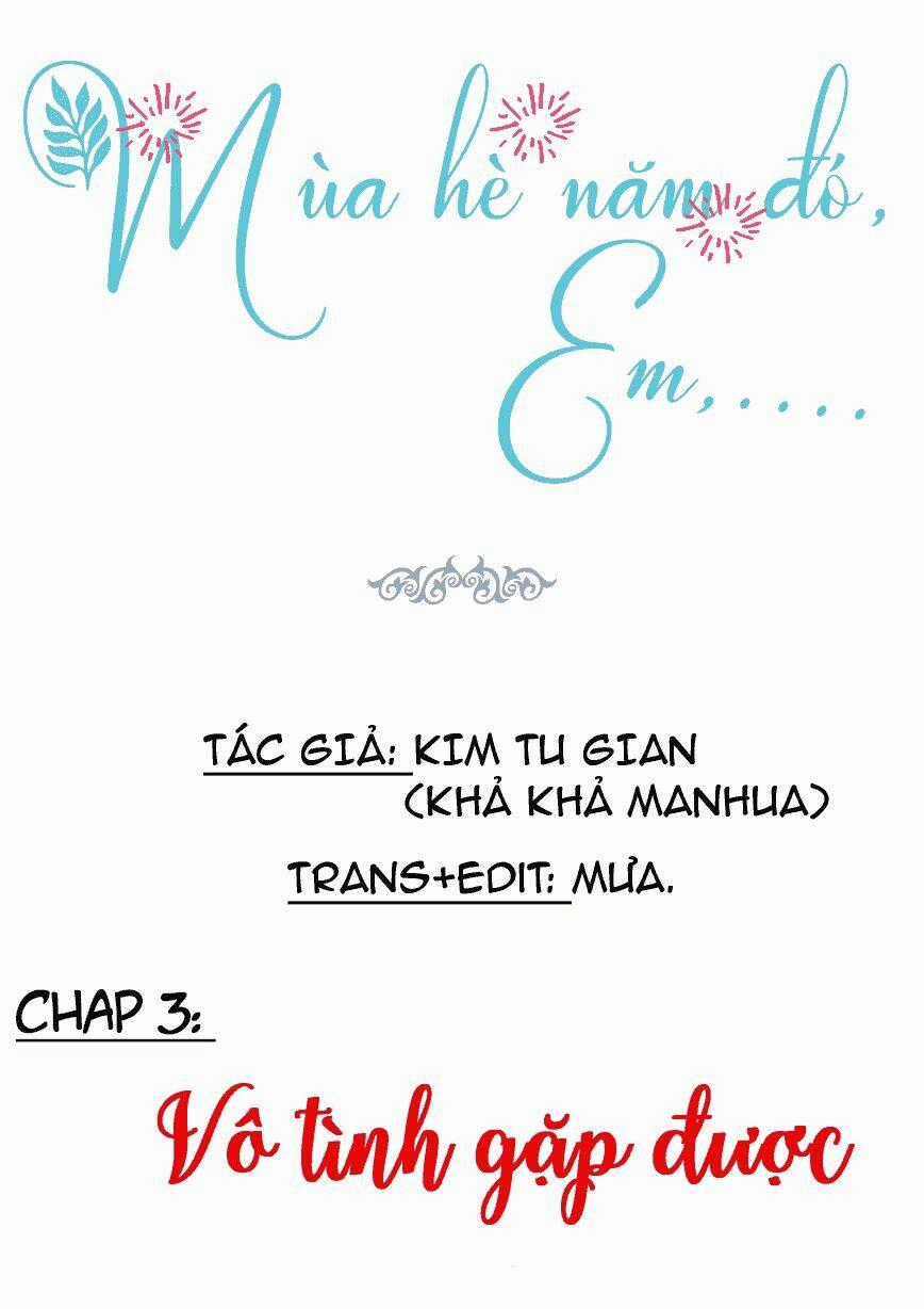 Mùa hè năm đó, em Chapter 3 trang 0
