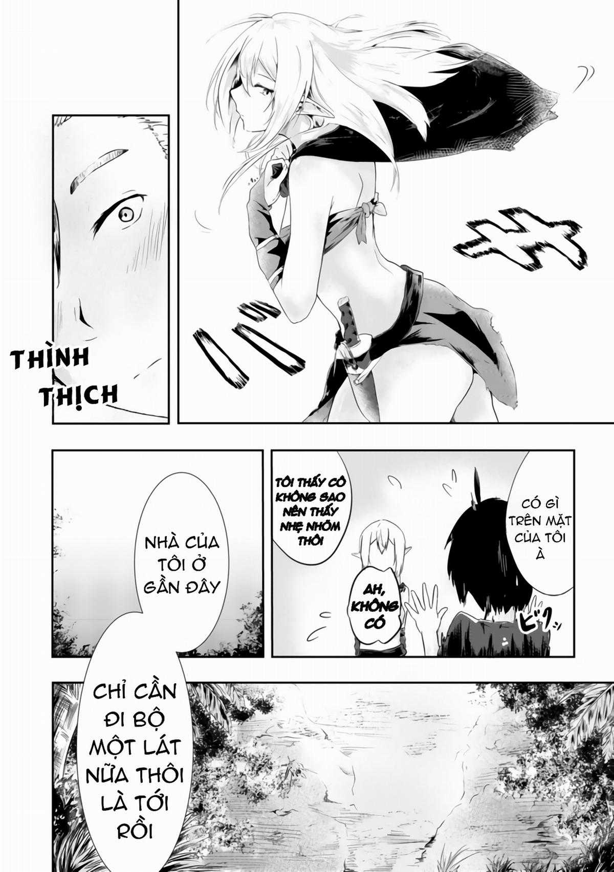 Mujintou de Elf to Kyoudou Seikatsu Chapter 1 trang 11