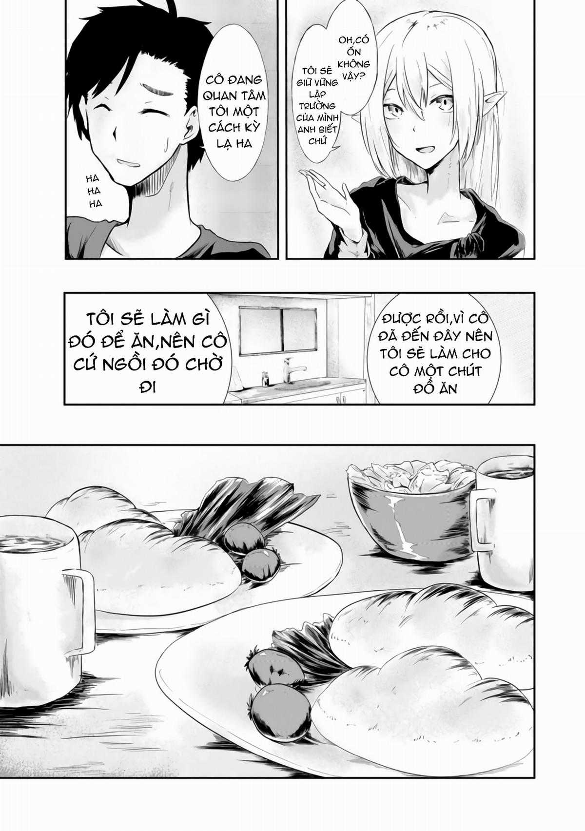 Mujintou de Elf to Kyoudou Seikatsu Chapter 1 trang 14