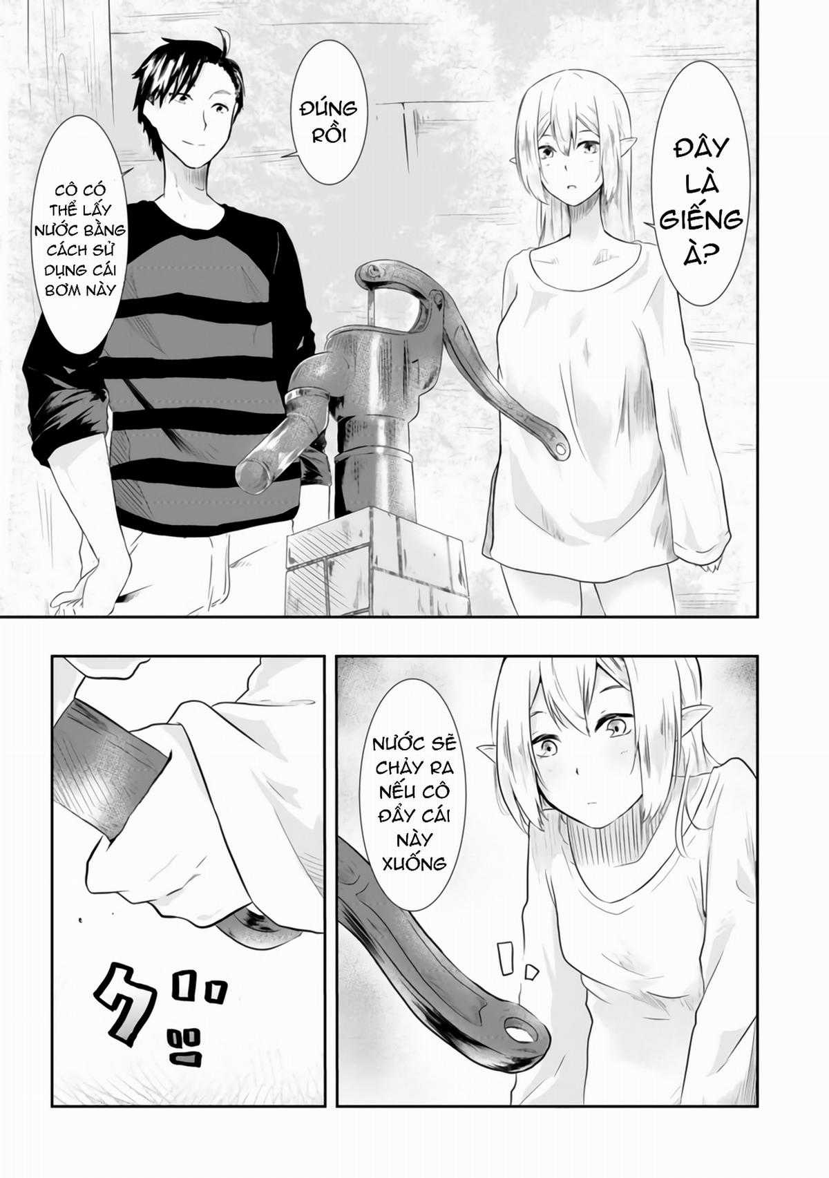 Mujintou de Elf to Kyoudou Seikatsu Chapter 1 trang 32