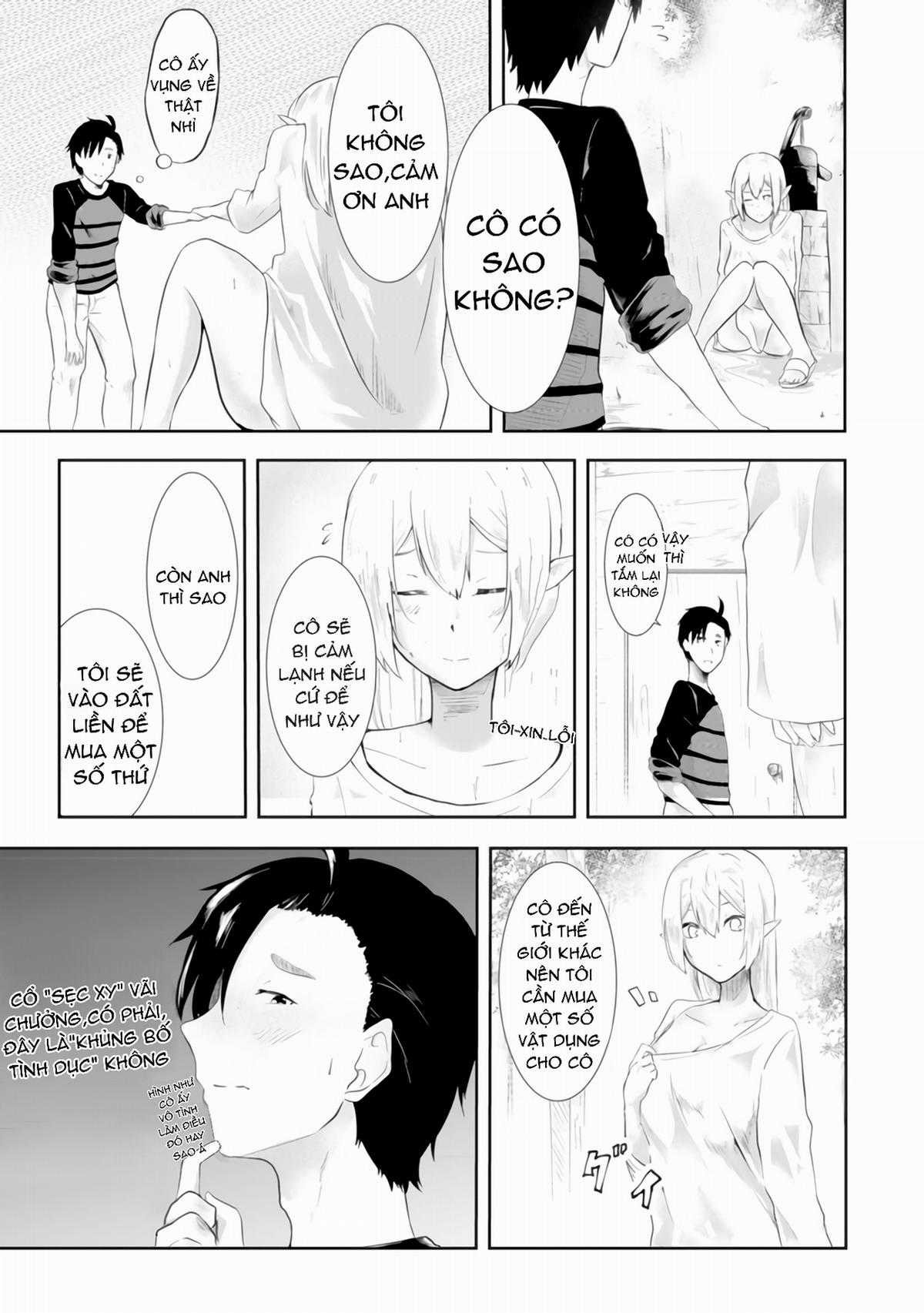 Mujintou de Elf to Kyoudou Seikatsu Chapter 1 trang 34