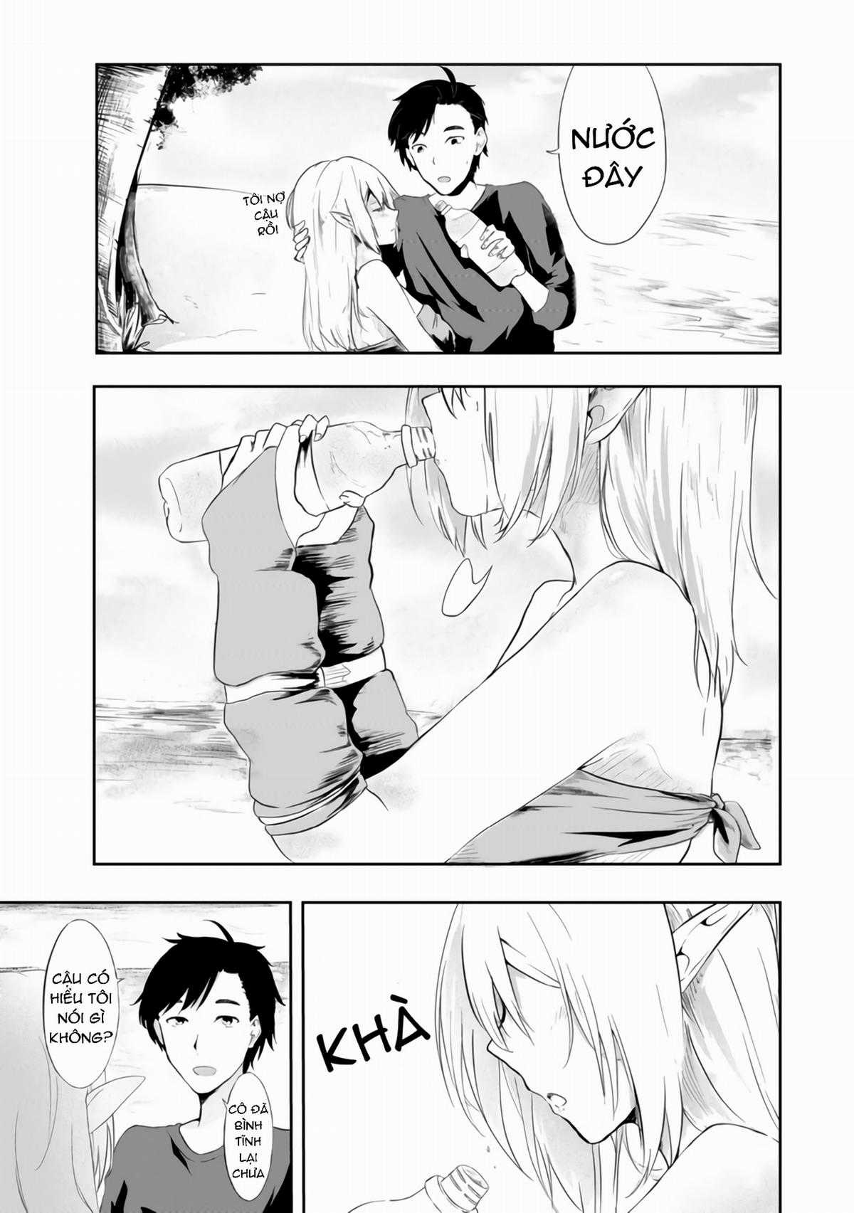 Mujintou de Elf to Kyoudou Seikatsu Chapter 1 trang 6