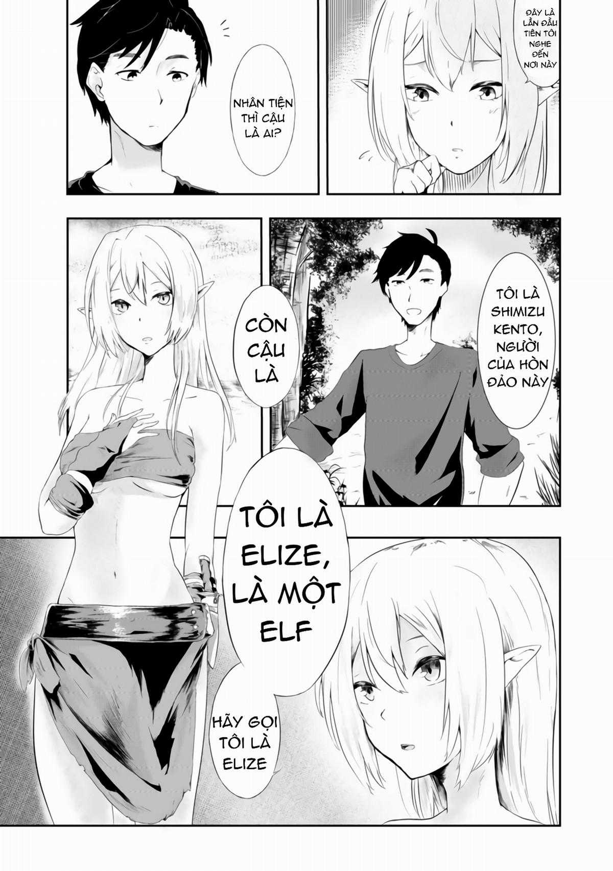 Mujintou de Elf to Kyoudou Seikatsu Chapter 1 trang 8
