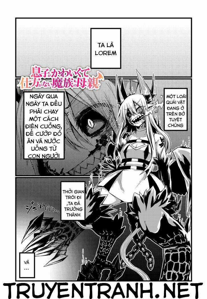 Musuko Ga Kawaikute Shikataganai Mazoku No Hahaoya Chapter 1 trang 4