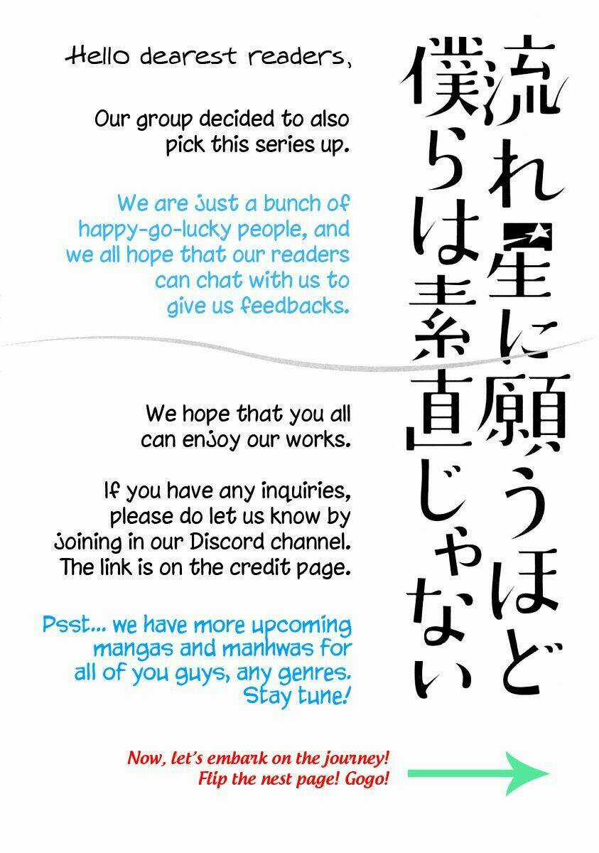 Nagareboshi Ni Negau Hodo Bokura Wa Sunao Ja Nai Chapter 2 trang 2