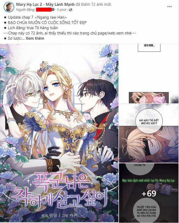 Nàng Bạo Chúa Muốn Có Một Cuộc Sống Hạnh Phúc Hơn! Chapter 7.1 trang 0