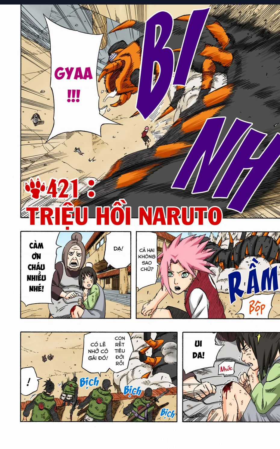 Naruto Full Màu Chapter 421 trang 2