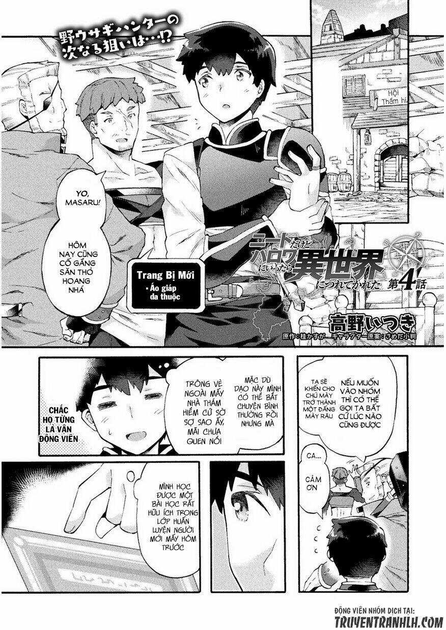 Neet Dakedo Hello Work Ni Ittara Isekai Ni Tsuretekareta Chapter 4 trang 3