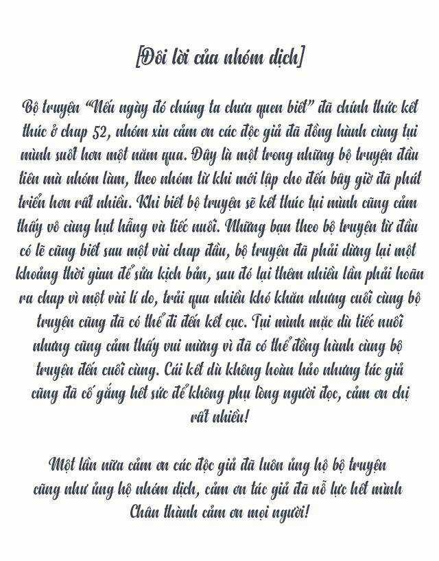 Nếu Ngày Đó Chúng Ta Chưa Quen Biết Chapter 51 trang 23