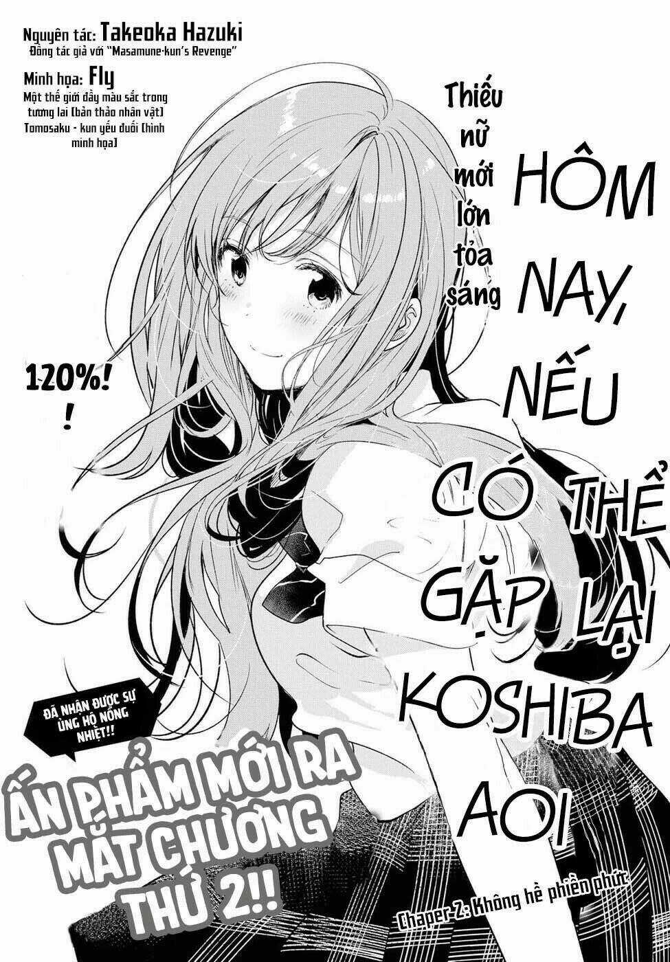 Nếu Như Hôm Nay Mình Có Thể Gặp Lại Koshiba Aoi Chapter 2 trang 3