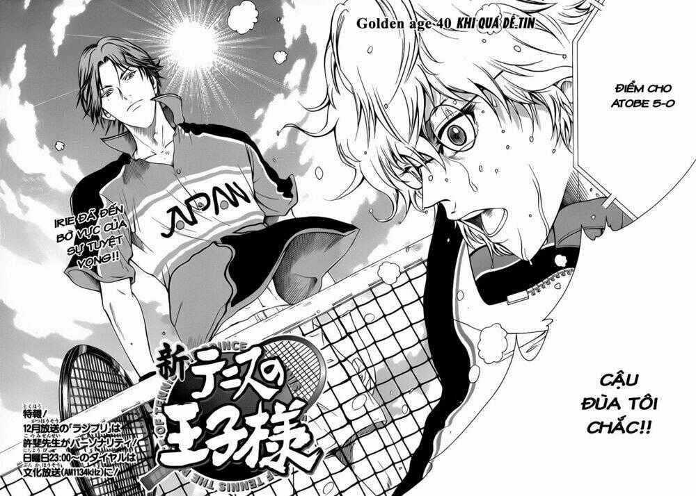 New Prince Of Tennis Chapter 40 trang 1