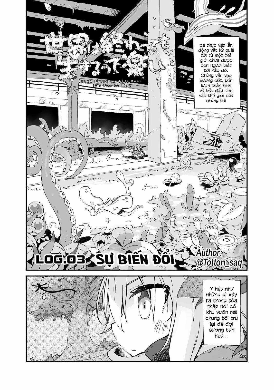 Ngay cả khi hậu tận thế, thật hạnh phúc khi vẫn còn được sống... Chapter 0.3 trang 3