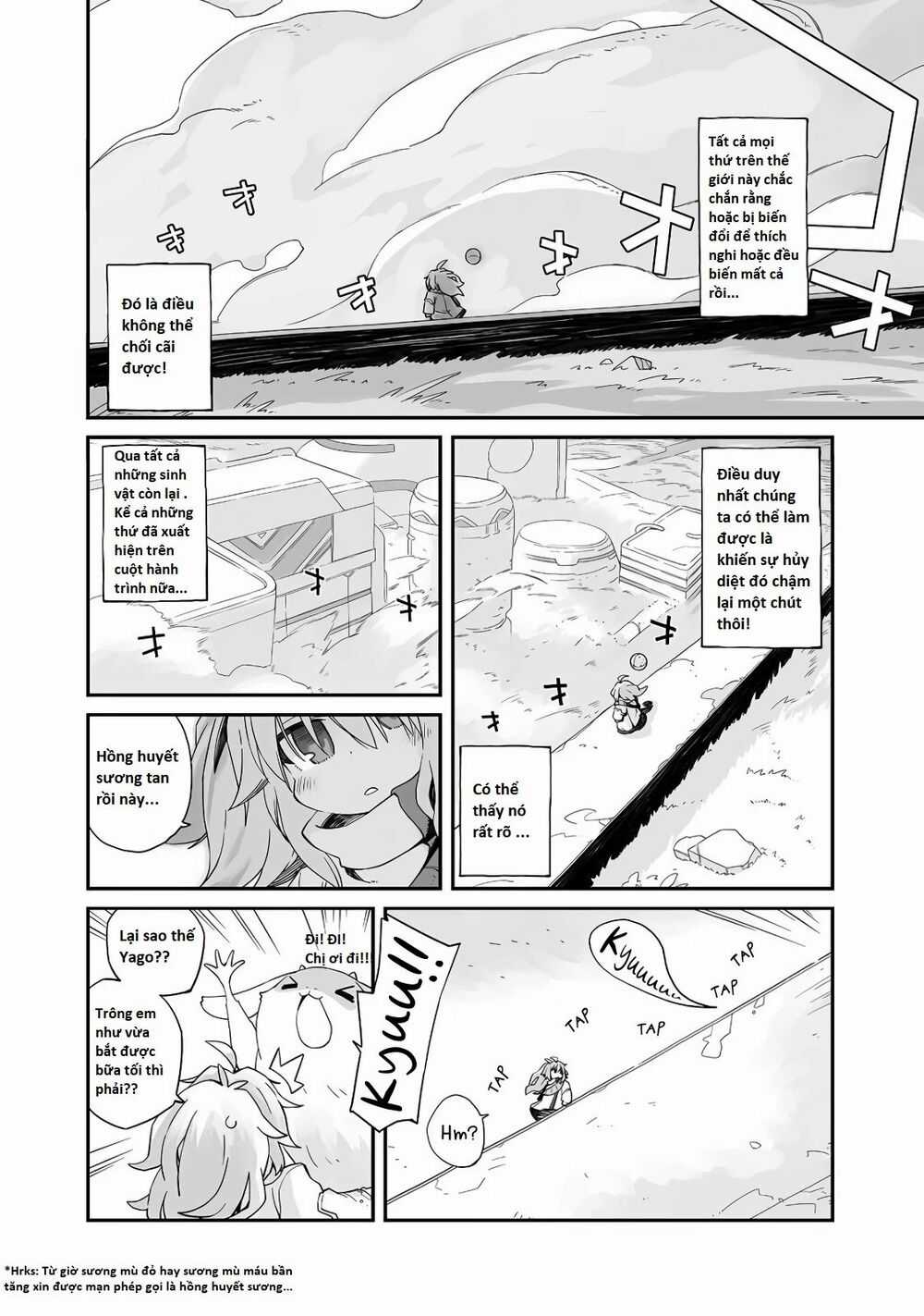 Ngay Cả Khi Hậu Tận Thế, Thật Hạnh Phúc Vẫn Còn Được Sống... Chapter 2.2: Khu vườn ẩn trong làn sương mù đỏ thẫm trang 2