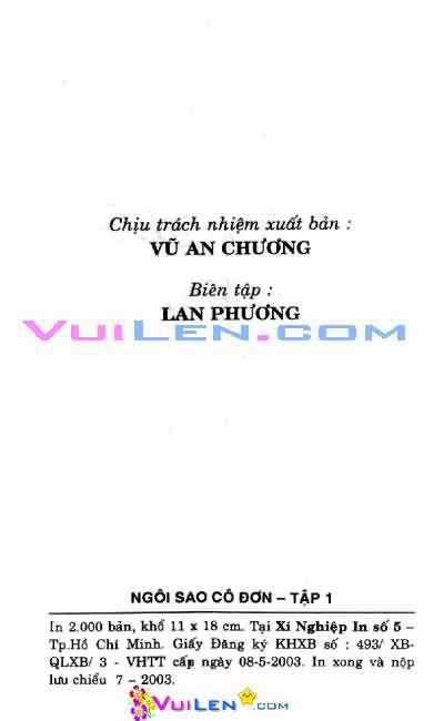 Ngôi sao cô đơn Chapter 1 trang 3