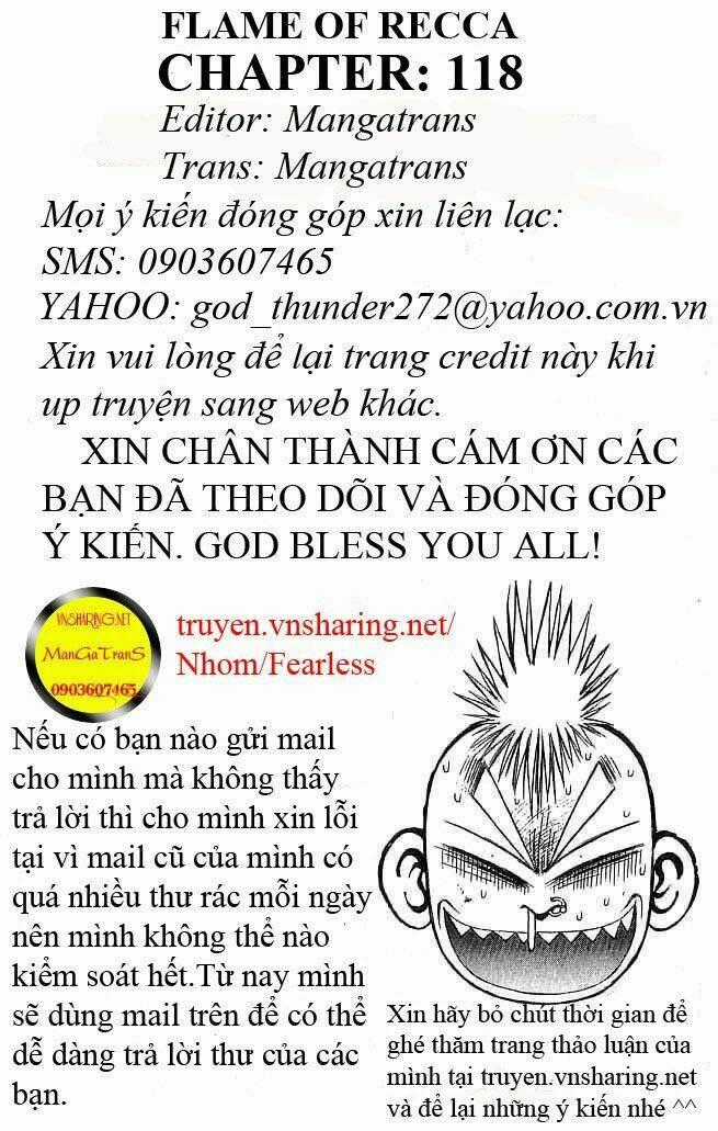 Ngọn Lửa Recca Chapter 118 trang 0
