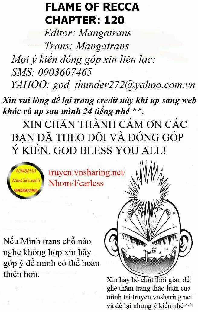 Ngọn Lửa Recca Chapter 120 trang 0