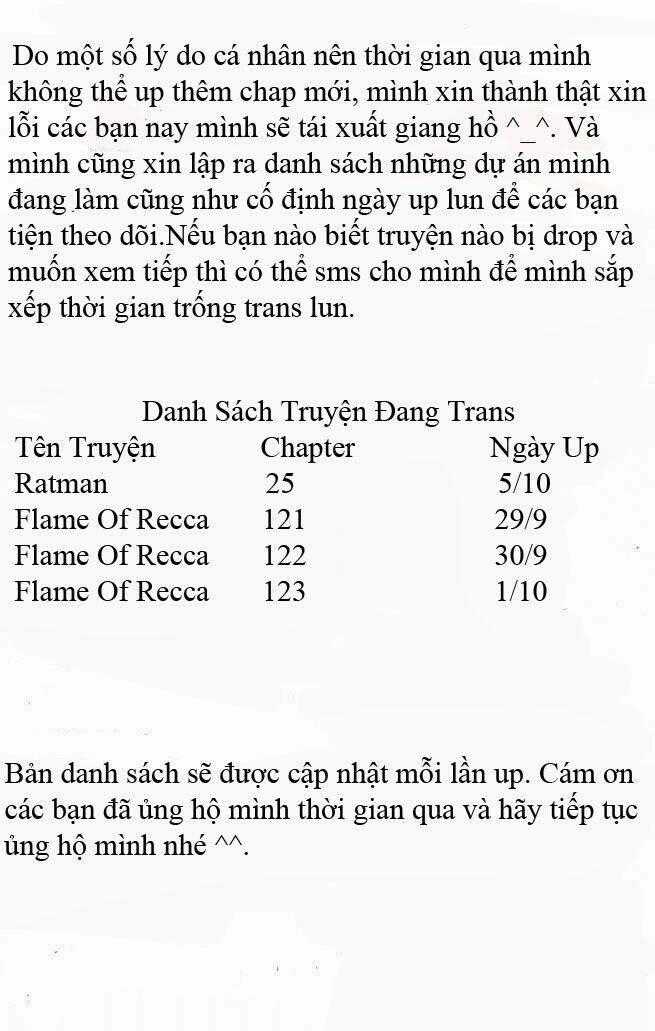Ngọn Lửa Recca Chapter 121 trang 1
