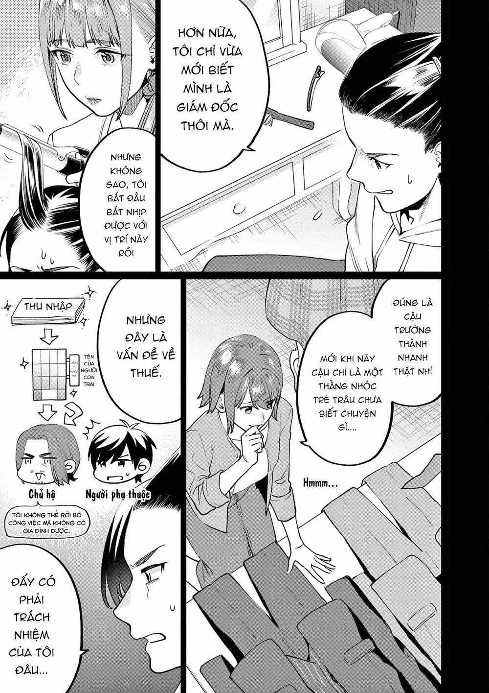 Người Cha Chủ Tịch Đột Nhiên Mất Tích, Tôi Phải Gánh Vác Dự Án Hàng Tỷ Với Ba Nữ Nhân Viên Chapter 2 trang 11