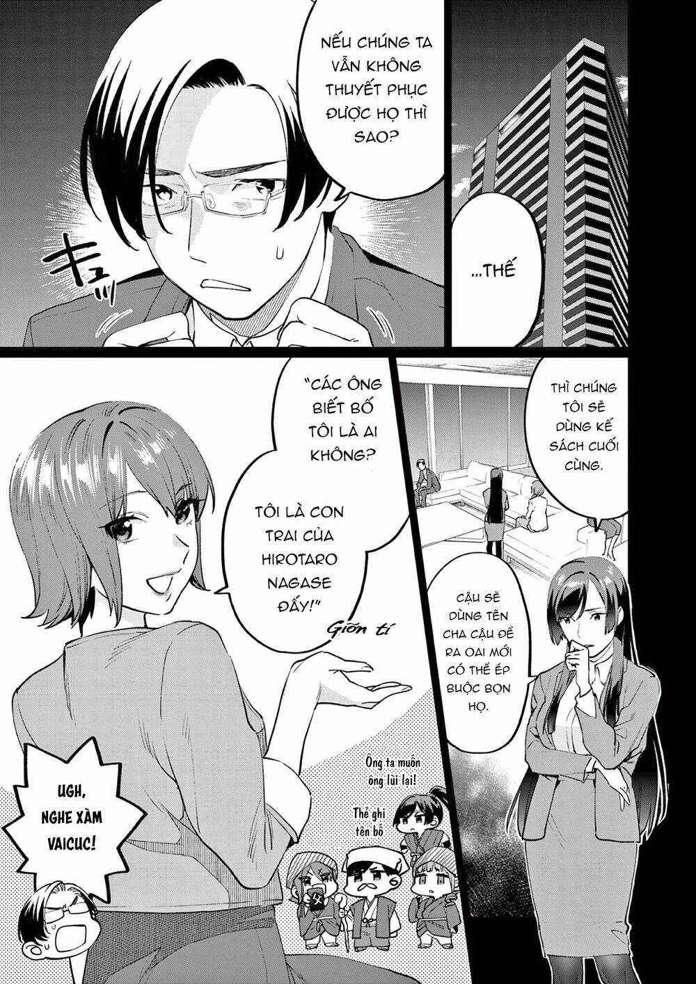 Người Cha Chủ Tịch Đột Nhiên Mất Tích, Tôi Phải Gánh Vác Dự Án Hàng Tỷ Với Ba Nữ Nhân Viên Chapter 2 trang 23