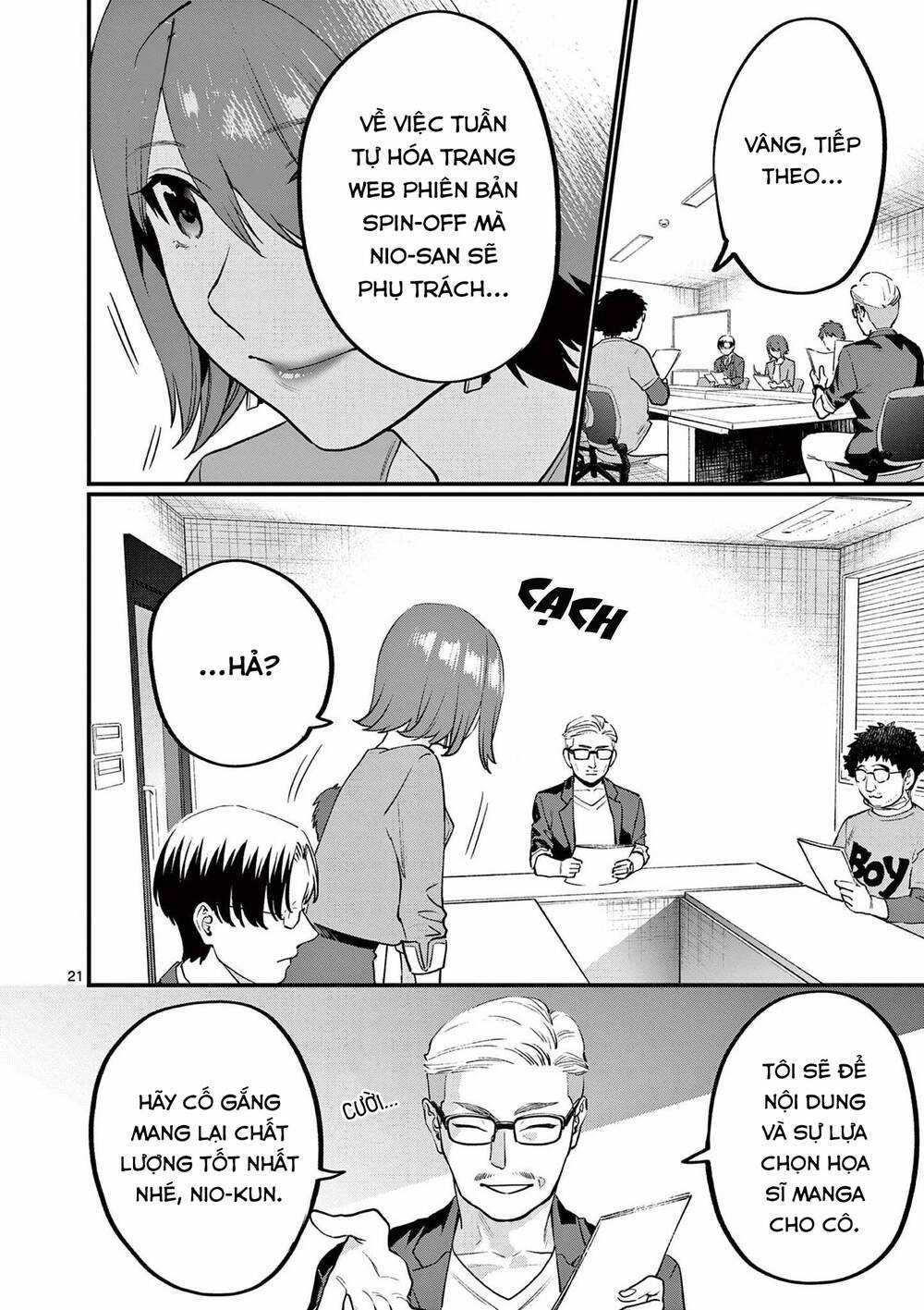 Người Cha Chủ Tịch Đột Nhiên Mất Tích, Tôi Phải Gánh Vác Dự Án Hàng Tỷ Với Ba Nữ Nhân Viên Chapter 9 trang 22