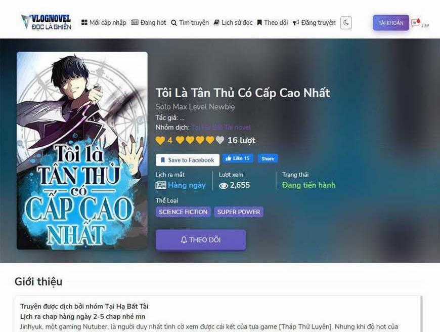 Người Chơi Mới Cấp Tối Đa Chapter 52 trang 0