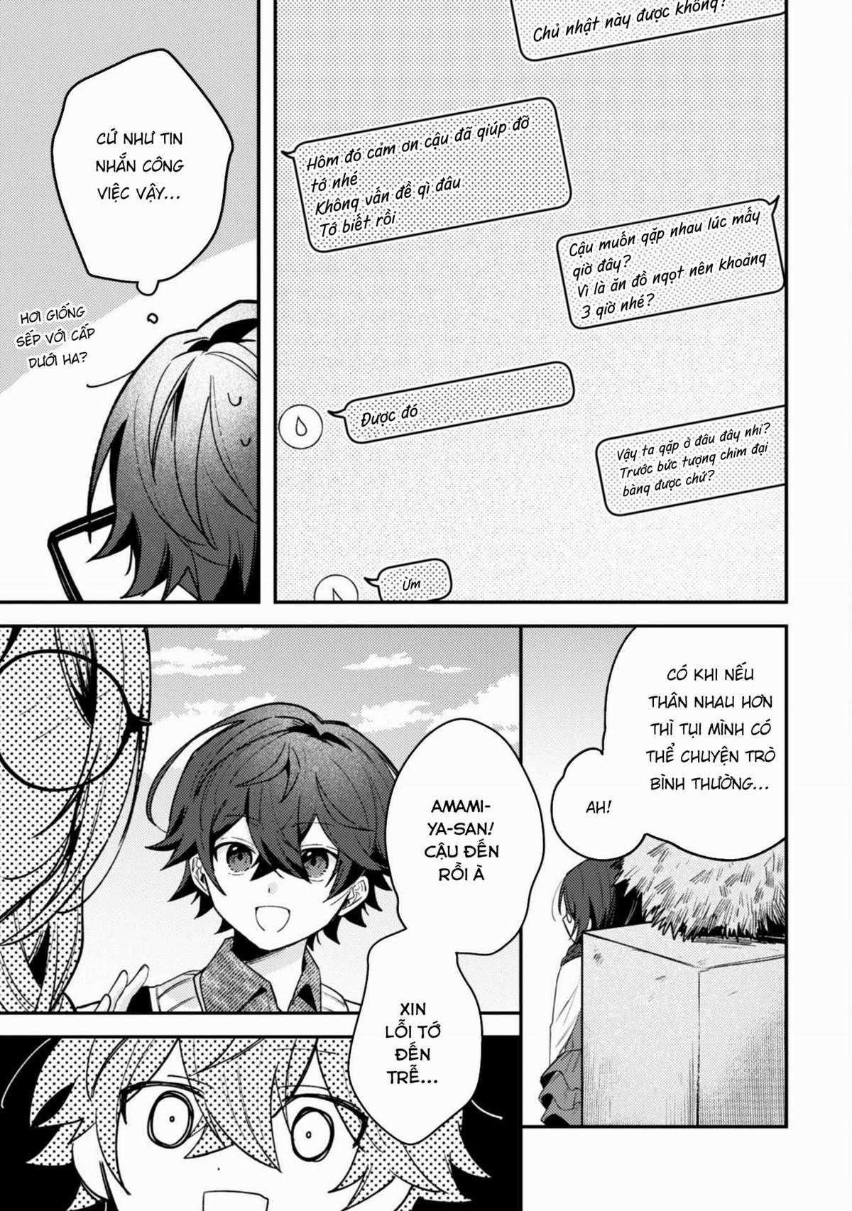 Người “dễ thương” nhất thế giới là Amamiya, đứng thứ hai là tôi. Chapter 3 trang 13