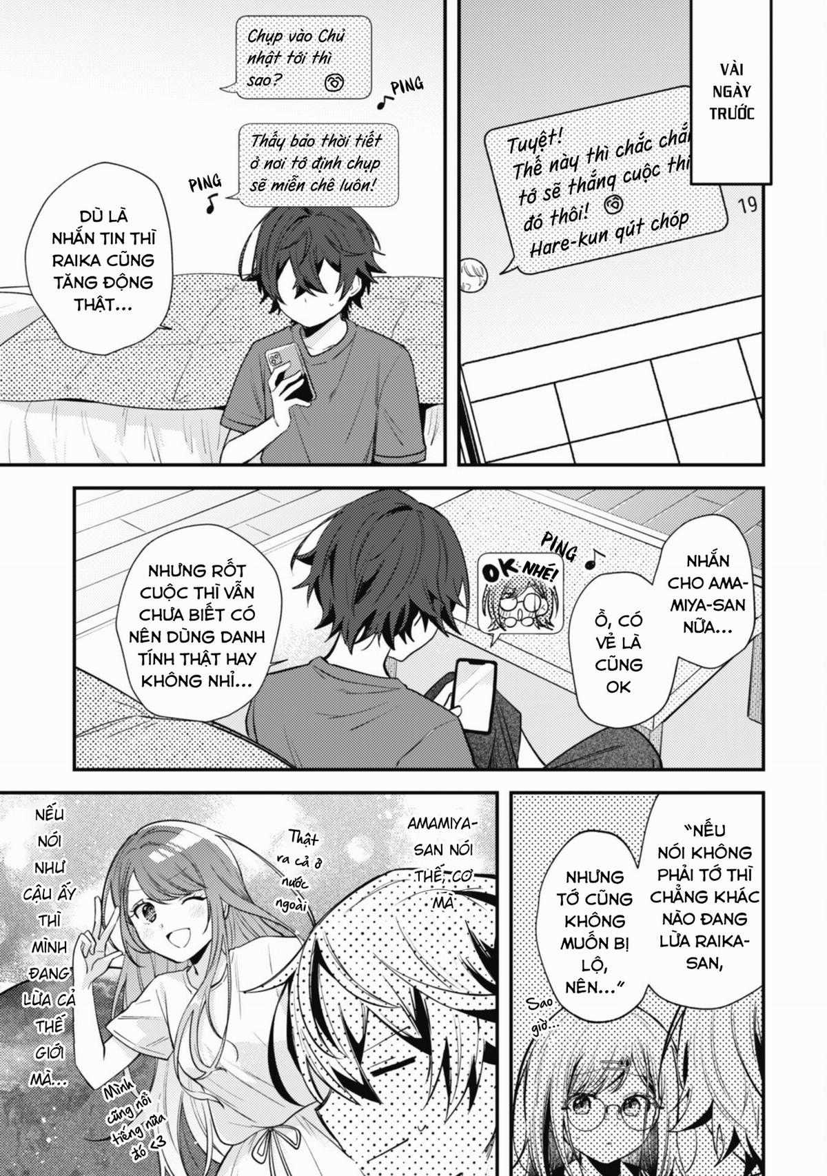 Người “dễ thương” nhất thế giới là Amamiya, đứng thứ hai là tôi. Chapter 8 trang 6