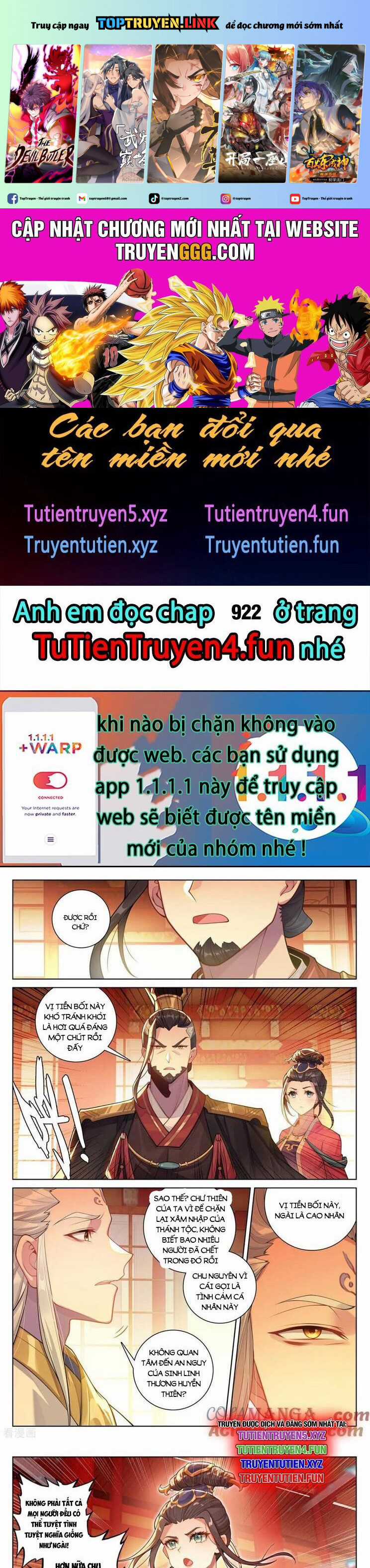 Nguyên Tôn Chapter 921 trang 1