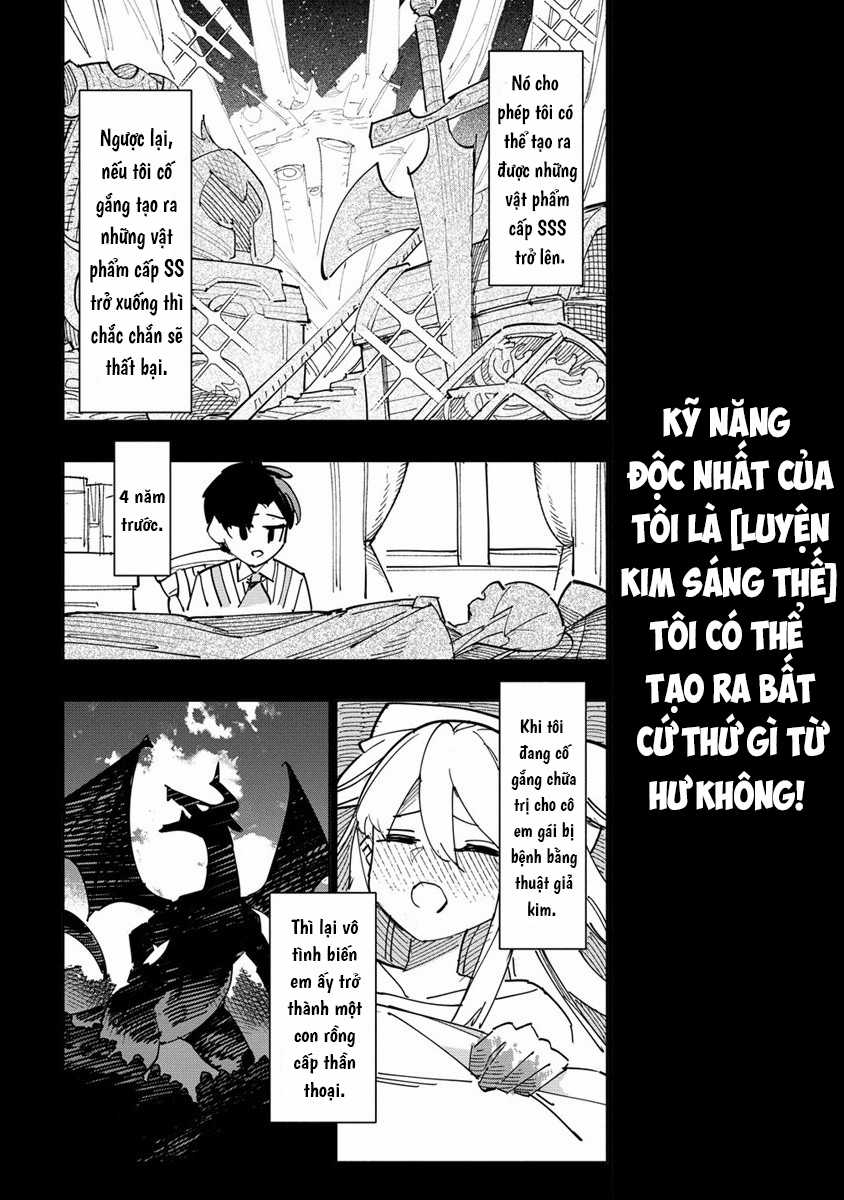 Nhà giả kim bị trục xuất trở thành huyền thoại mà không hề hay biết, sống hạnh phúc cùng em gái yandere (rồng bảo vệ vương quốc) ở vùng biên cương! Chapter 0 trang 4