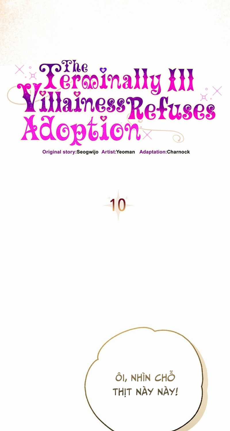 Nhân vật phản diện bị bệnh nan y từ chối được nhận nuôi Chapter 10 trang 13
