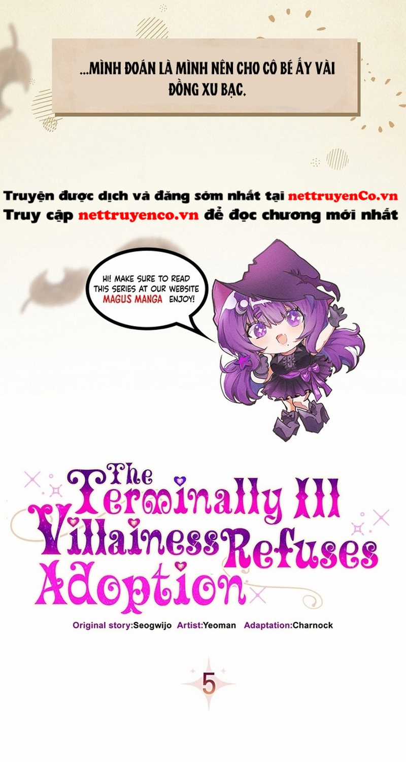 Nhân vật phản diện bị bệnh nan y từ chối được nhận nuôi Chapter 5 trang 4