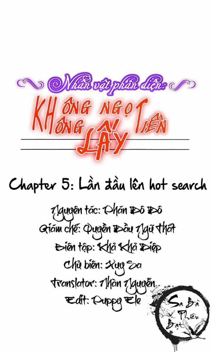 Nhân Vật Phản Diện: Không Ngọt Không Lấy Tiền Chapter 5 trang 1