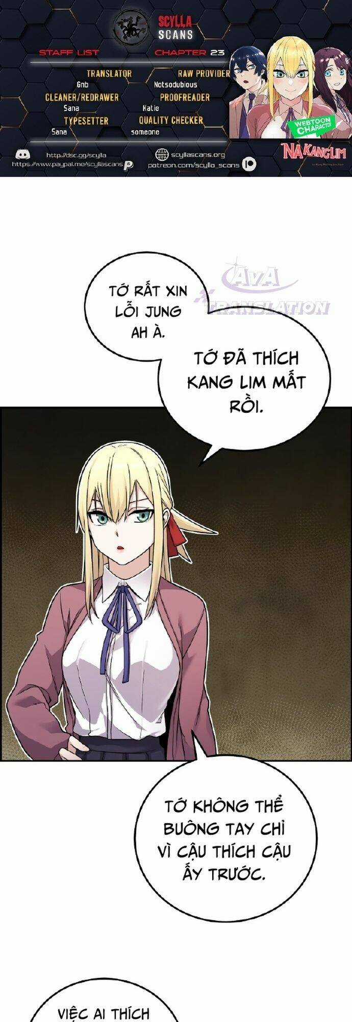 Nhân Vật Webtoon Na Kang Lim Chapter 23 trang 0