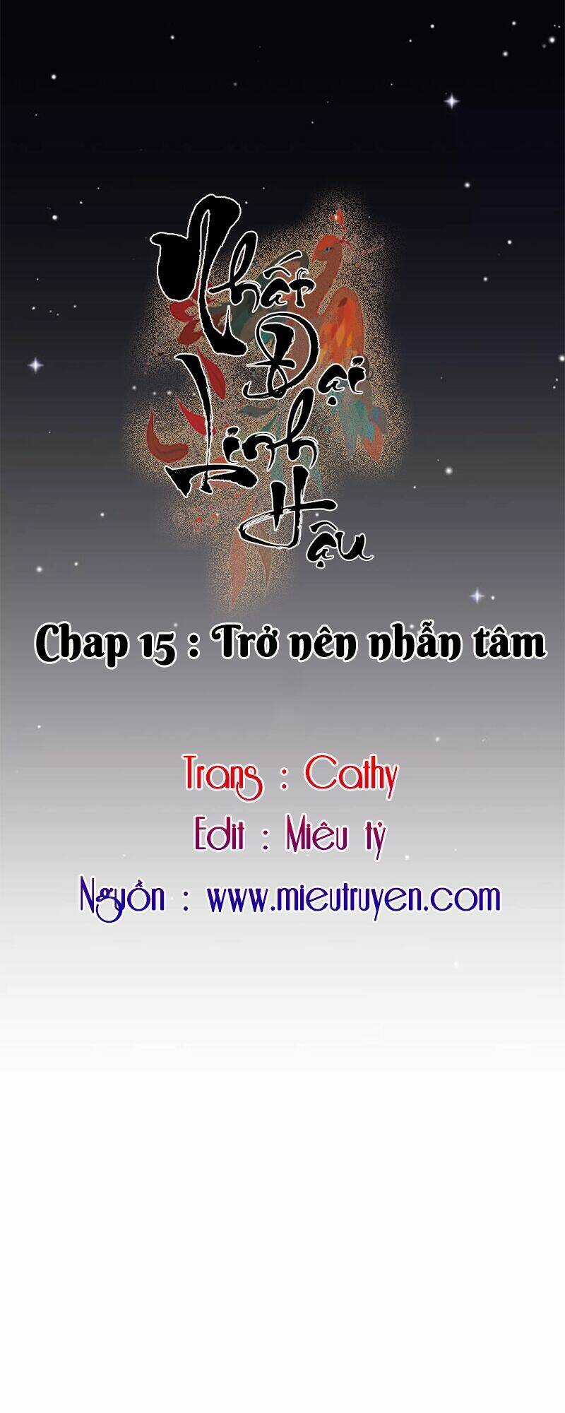 Nhất Đại Linh Hậu Chapter 15 trang 0