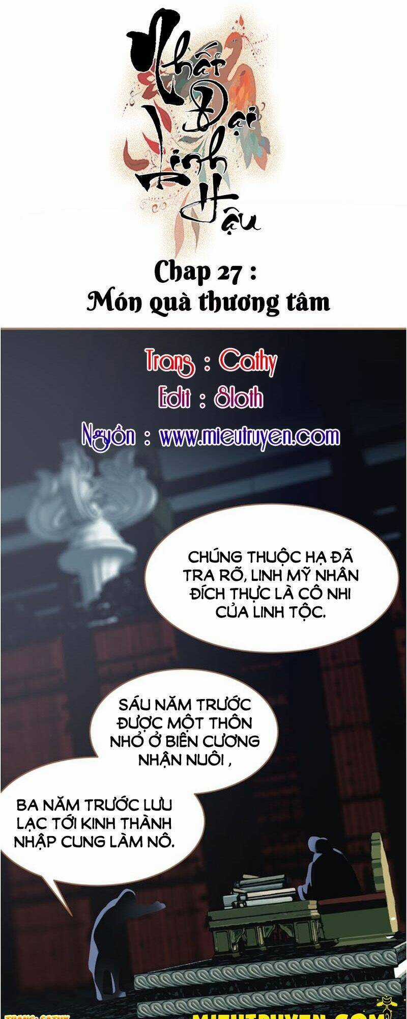 Nhất Đại Linh Hậu Chapter 27 trang 0
